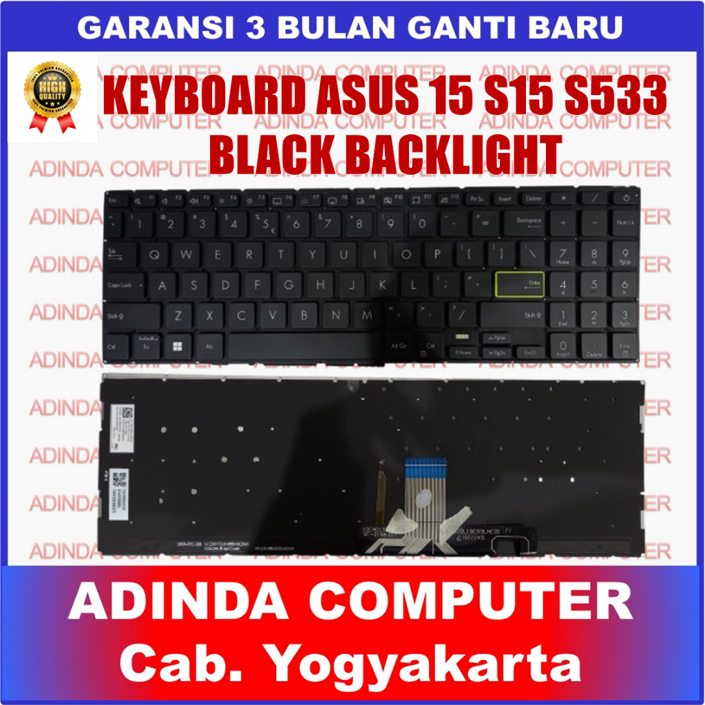 Asus VivoBook 15 S15 S533 M533E M533F M533I M533IA M533J M533U M533UA M5600I Backlight