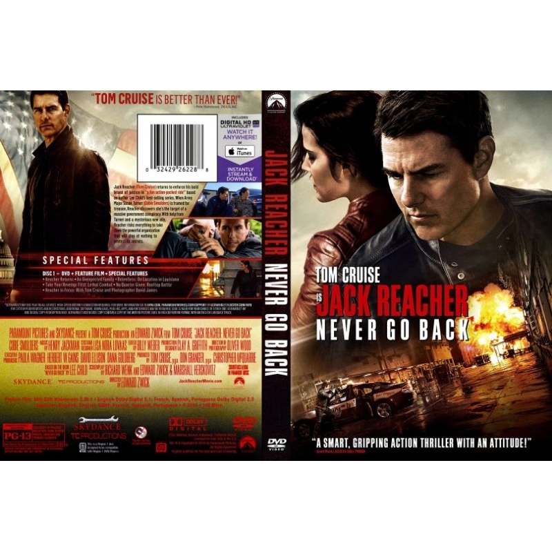 TOM CRUISE JACK REACHER FILM CASSETTE - TOM CRUISE THE MUMMY FILM ACTION FILM