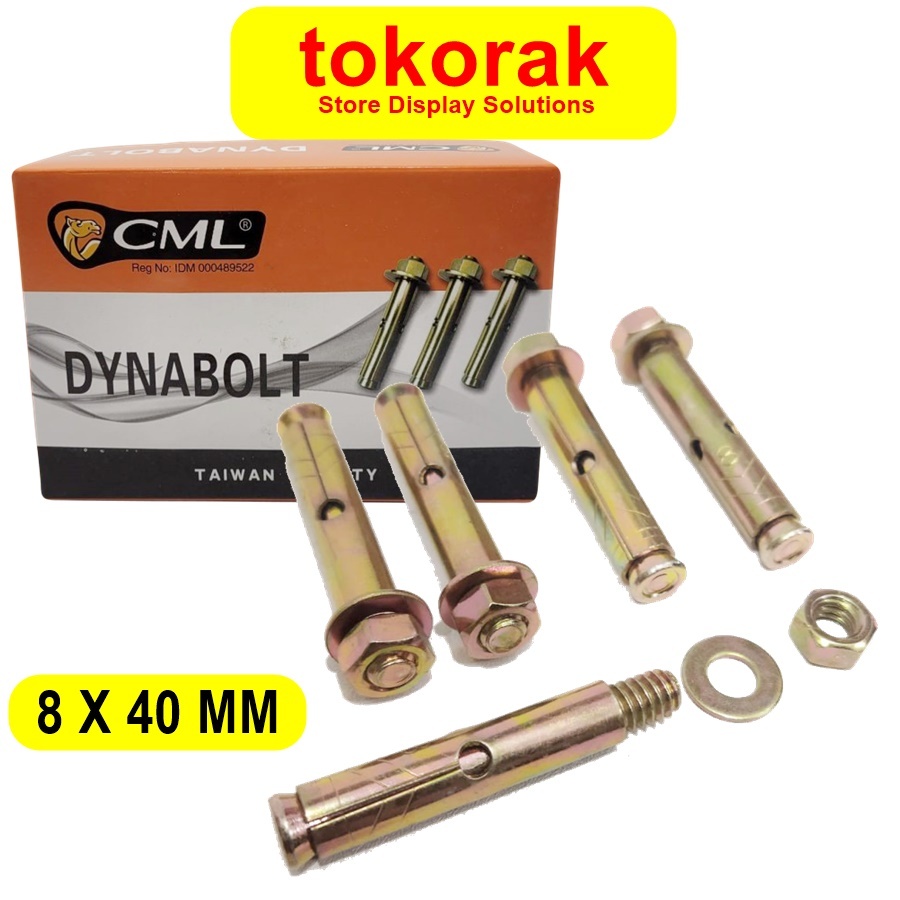 DYNABOLT CONCRETE BOLT 8 X 40 MM CAMEL DINABOLT 8X40 ANGKUR BOLT M8 M8X40 DINA BOLT DYNA