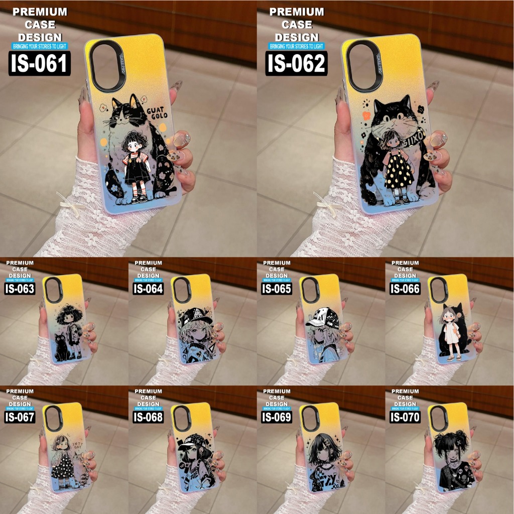 OPPO A5/A9 2020/A5S/A3S/A11K/A1K/F11/F9/F7/F5/F1S CASE MOTIFTURE CODE IS061-IS070 (MACC)