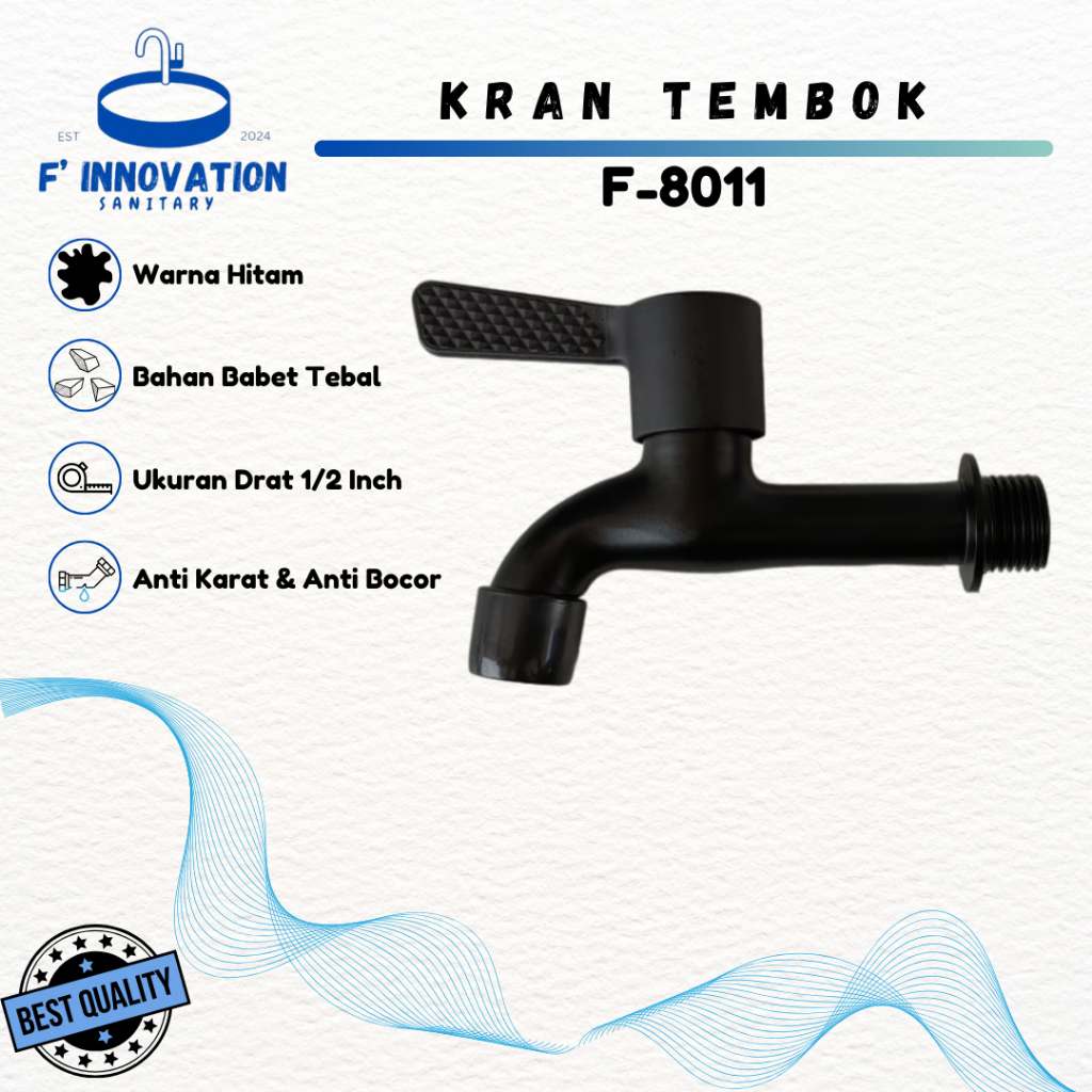 BATHROOM WALL FAUCET / FAUCET สีดํา
