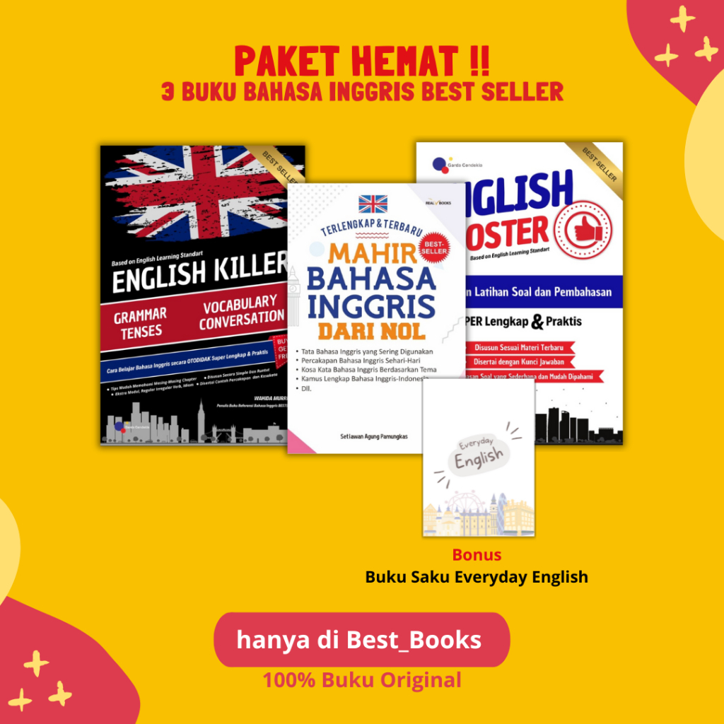 3-Book English Package (ผู้เชี่ยวชาญภาษาอังกฤษ From Zero + English Killer + English Booster) - ต้นฉบ