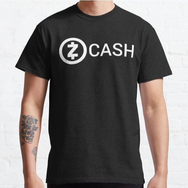 Zcash (ZEC) Cryptocurrency Coin Logo Premium Cotton t-shirt Short Sleeve Clothing