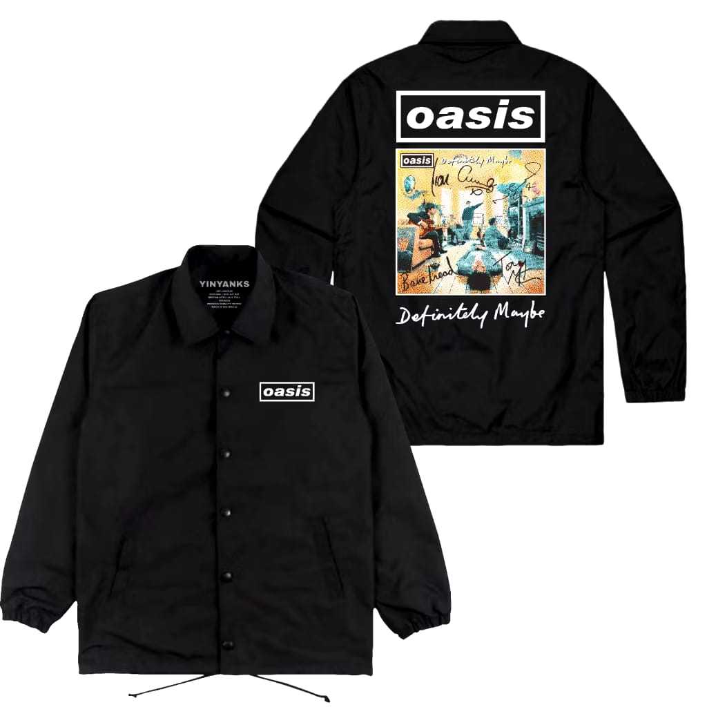 Auxso Clothing Jacket Coach OASIS แน่นอน Maybe Black Unisex
