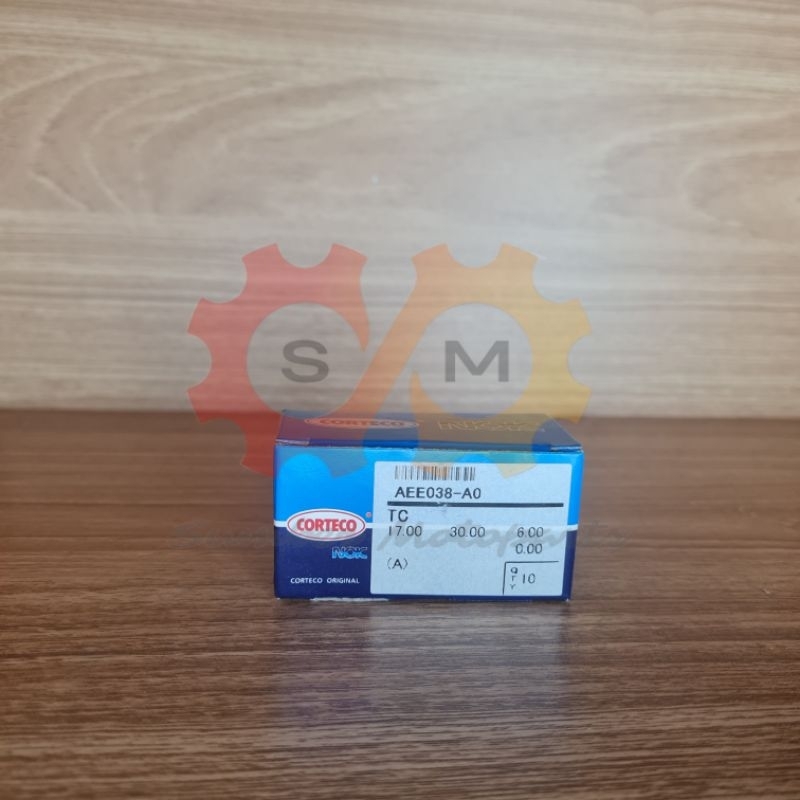 TC 17 x 30 x 6 NOK Corteco Original >> ซีลเกียร์หน้าสําหรับ suzuki shogun ทุบ kharisma, kirana <<