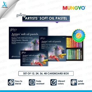 Mungyo Gallery Artists’ Soft Oil Pastel (Pastel Minyak) Set | Artist Grade Tekstur Lembut, Easy to Blend, Vibrant Color | Made In Korea