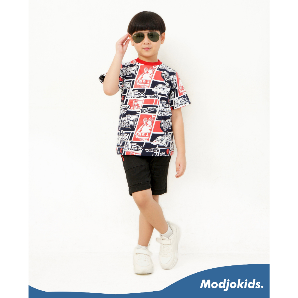 Makemodjo Hotwheels Kids T-Shirts เสื้อผ้าเด็กผู้ชาย เสื้อล่าสุด อายุ 2 - 12 ปี พรีเมี่ยม - รูปที่ 2