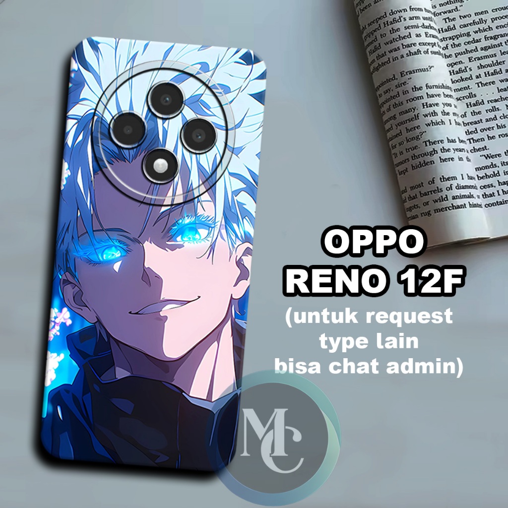 CC8/ ยืดหยุ่นยาง softcase สําหรับ OPPO Reno 12F/jujutsu kaisen อะนิเมะตัวอักษร Motif/OPPO Reno 12F ก