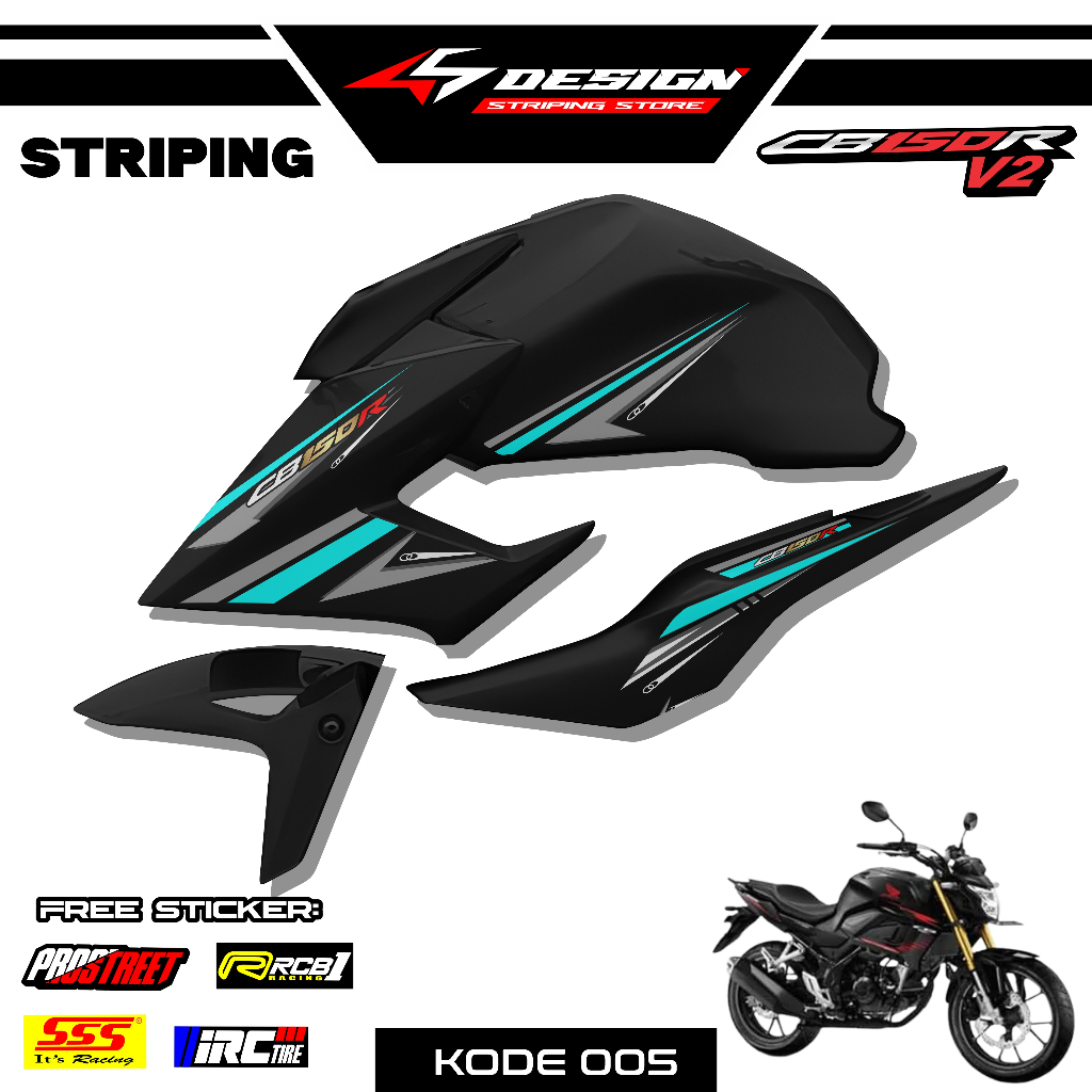 05 TRANSPARKENT UV STRIPING CB150R V2 - TRANSPARENT UV STRIPING CB150R V2