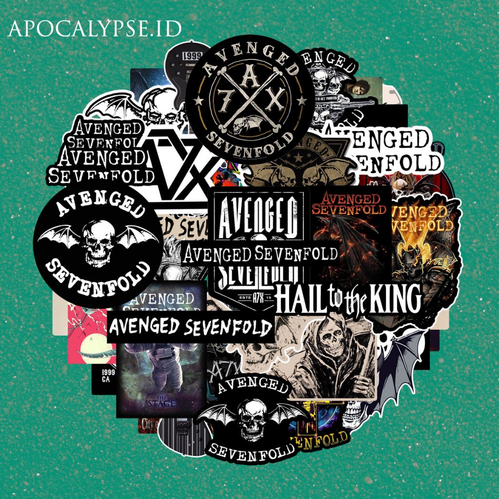 Avenged SEVENFOLD STICKER PACK - หมวกกันน็อคกันน้ําไวนิล / แล็ปท็อป / อุปกรณ์เสริม สติ๊กเกอร์