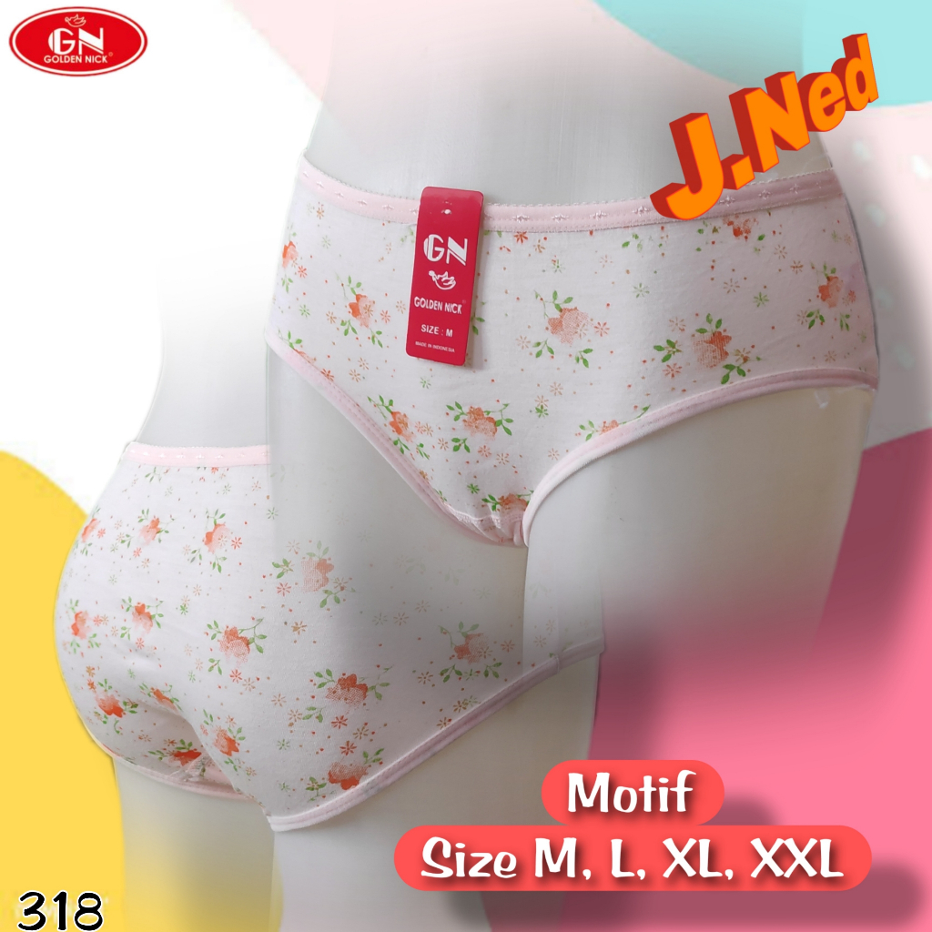 J318 (1-3 ชิ้น) Golden Nick ชุดชั้นในสตรีสําหรับผู้ใหญ่และวัยรุ่น, ซีดีเด็กผู้หญิงผู้ใหญ่ ML XL XXL