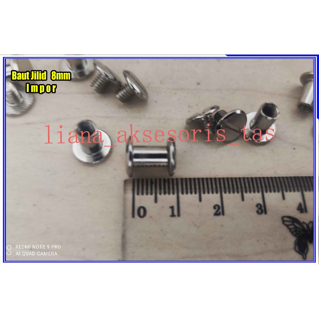 ---8mm Book Binding Bolts - 8mm Agenda Binding Bolts Minus Nuts - POPULAR