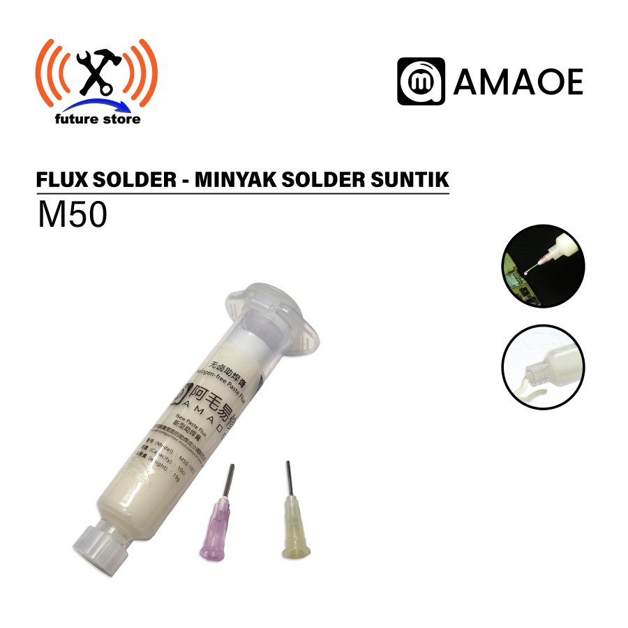 Amao M50 Flux Paste FLux Paste Solder Paste Flux Solder หัวเข็มฉีดยาปลายเข็ม FLUX amaoe Original