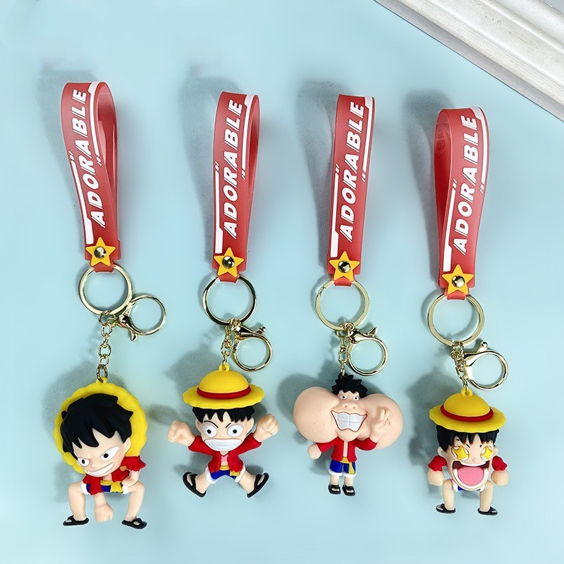 กันตุนแกน 90. (WGK-010) ONE PIECE KEYCHAIN / ONE PIECE KEY CHAIN / LUFFY SOUVENIR / SHORT STRAP KEYC