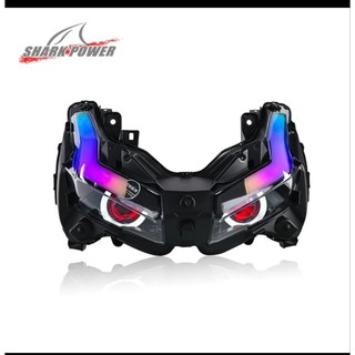 Lampu depan Honda ADV 150/160 RGB headlamp Honda ADV 150/160 shark power