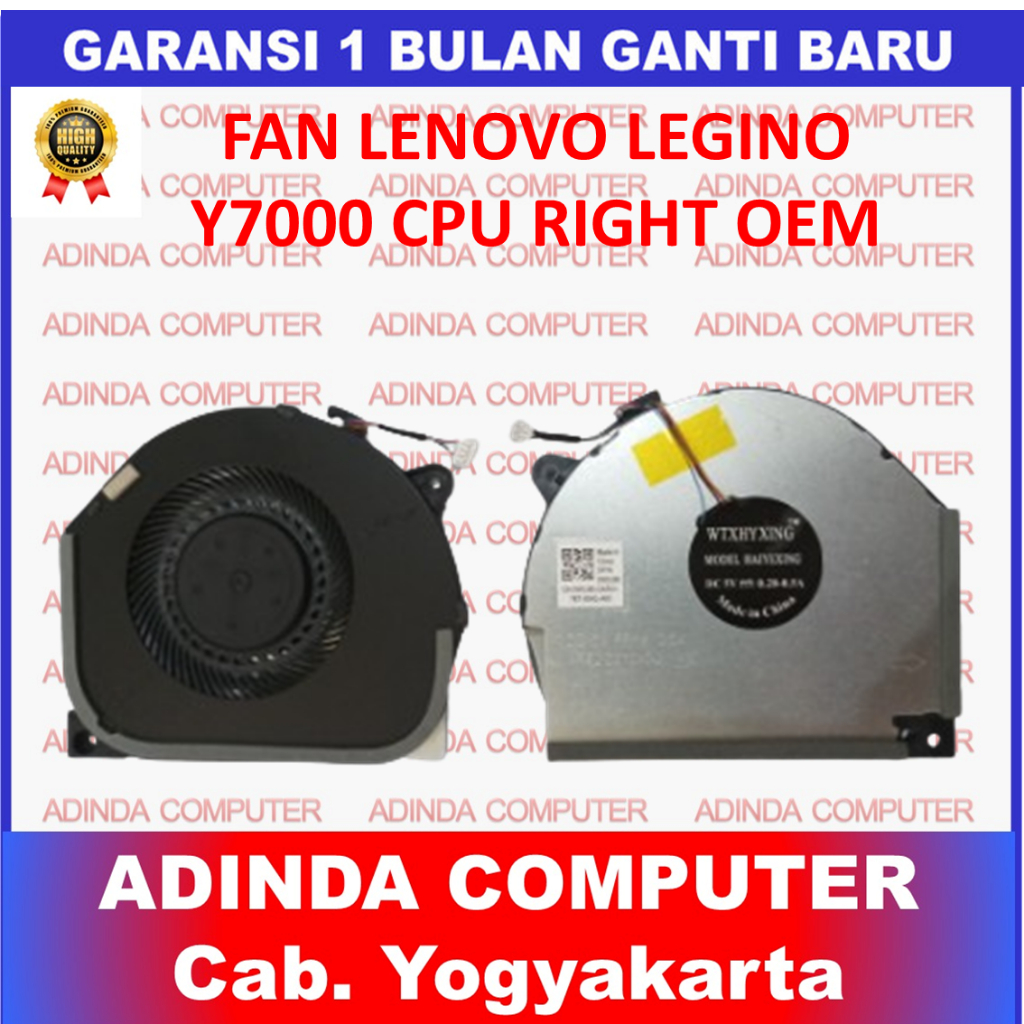 พัดลม Lenovo Legion Y7000 Y530 Y530-15ICH Y530-15ICH-1060 Y540-15 CPU OEM