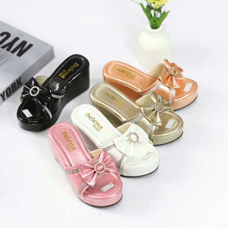 รองเท้าแตะปาร์ตี้เด็กผู้หญิง Domdas Ribbon Fashion Laura04