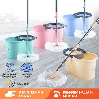 ALTU LIVING Alat Pel Lantai Ultra Mop Aclima P0001 - Spin Mop Pembersih Lantai Pel Putar Rumah Tangga