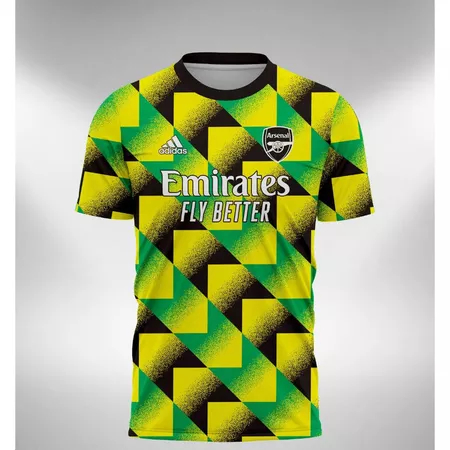 Hijau Arsenal เสื้อแข่งสีเขียวสีเหลือง 2022 2023