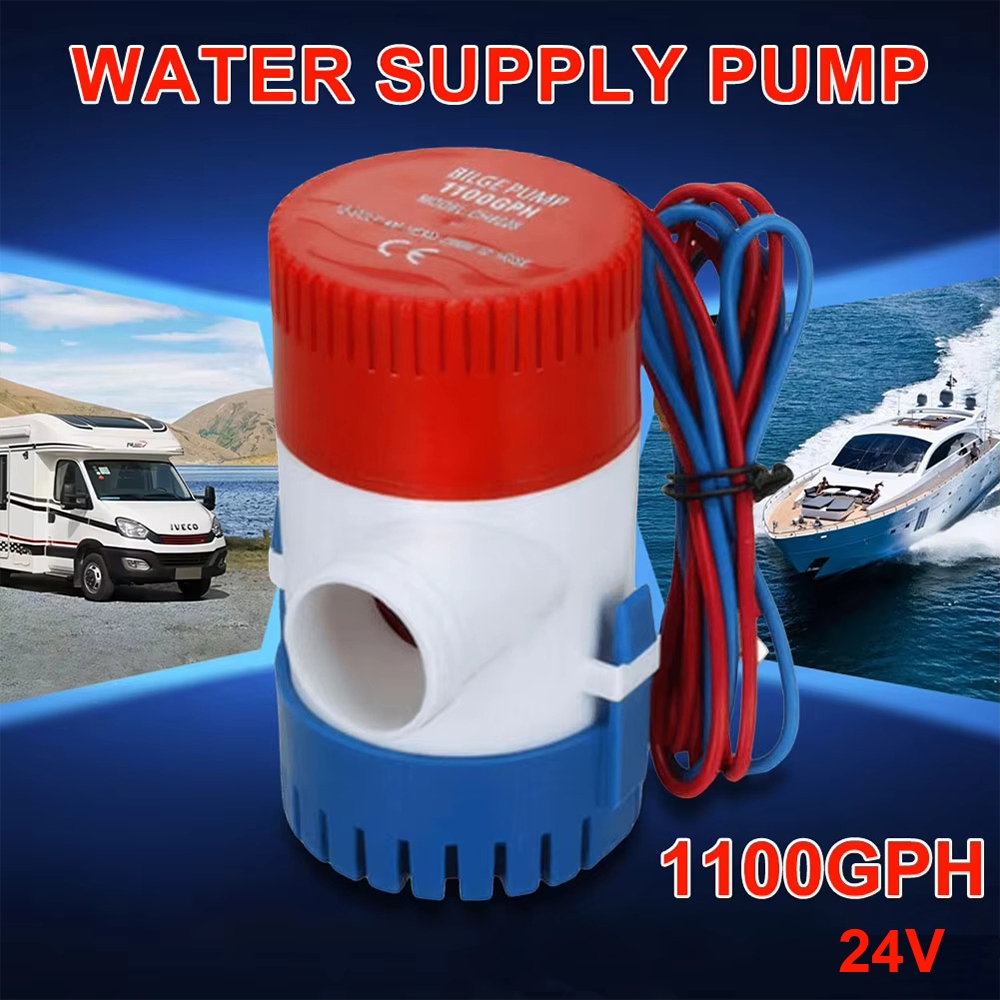 Powmr Submersible Pump Special Edition DC 1100GPH 24V Divo Submersible Pump อลูมิเนียม Solar Cell Su