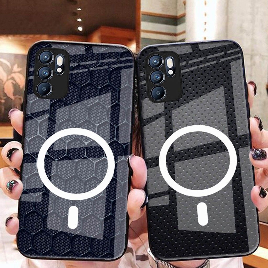 (J104) Softcase Glass Oppo A15 A1K A8 A31 A37 A3S A5 A9 A52 A92 A72 A53 A5S A12 A7 A11K A11K A83 A91