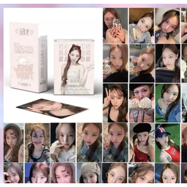 NAYEON PEACH PHOTCARD LOMO CARD การ์ดรูปถ่าย KPOP การ์ดรูปถ่าย KPOPERS