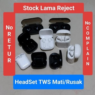 Cuci Gudang Headset Tws Bluetooth Reject Rusak