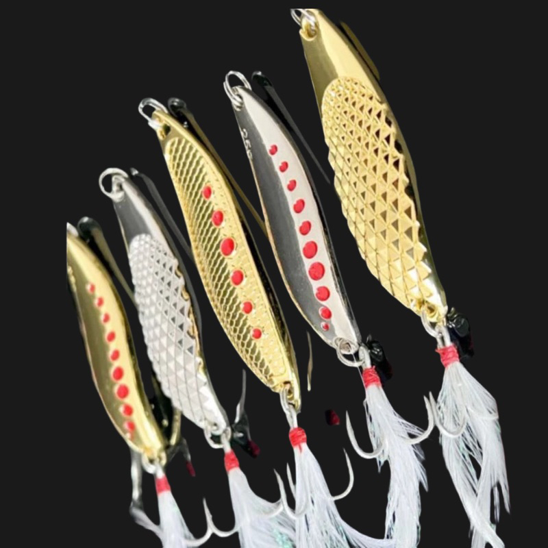 Gold&Silver Spoon เหยื่อตกปลา 7g, 10g,15g,20g,25g