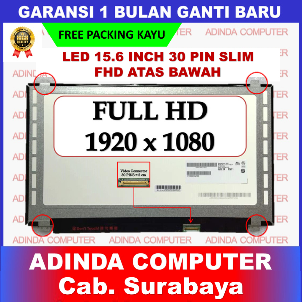 LCD LED Asus X550I X550IK X550IU X550J X550JF X550JX X550L X550V X550VX X550Z TUF FX503V FX503VD FX5