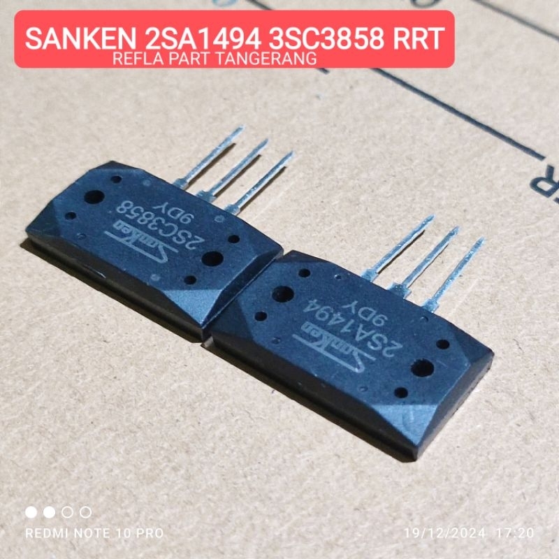 1 ชุดของทรานซิสเตอร์ SANKEN 2SA1494 2SC3858 A1494 C3858 RRT