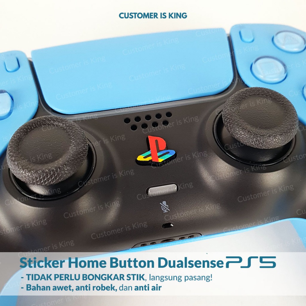 ปุ่มโฮม Dualsense สติกเกอร์ PS5 จอยสติ๊กสติ๊ก โลโก้ Playstation