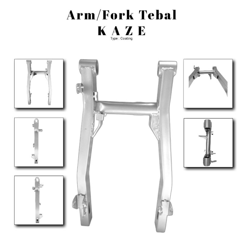 FIX SWING ARM KAWASAKI KAZE SWING ARM THICK SILVER