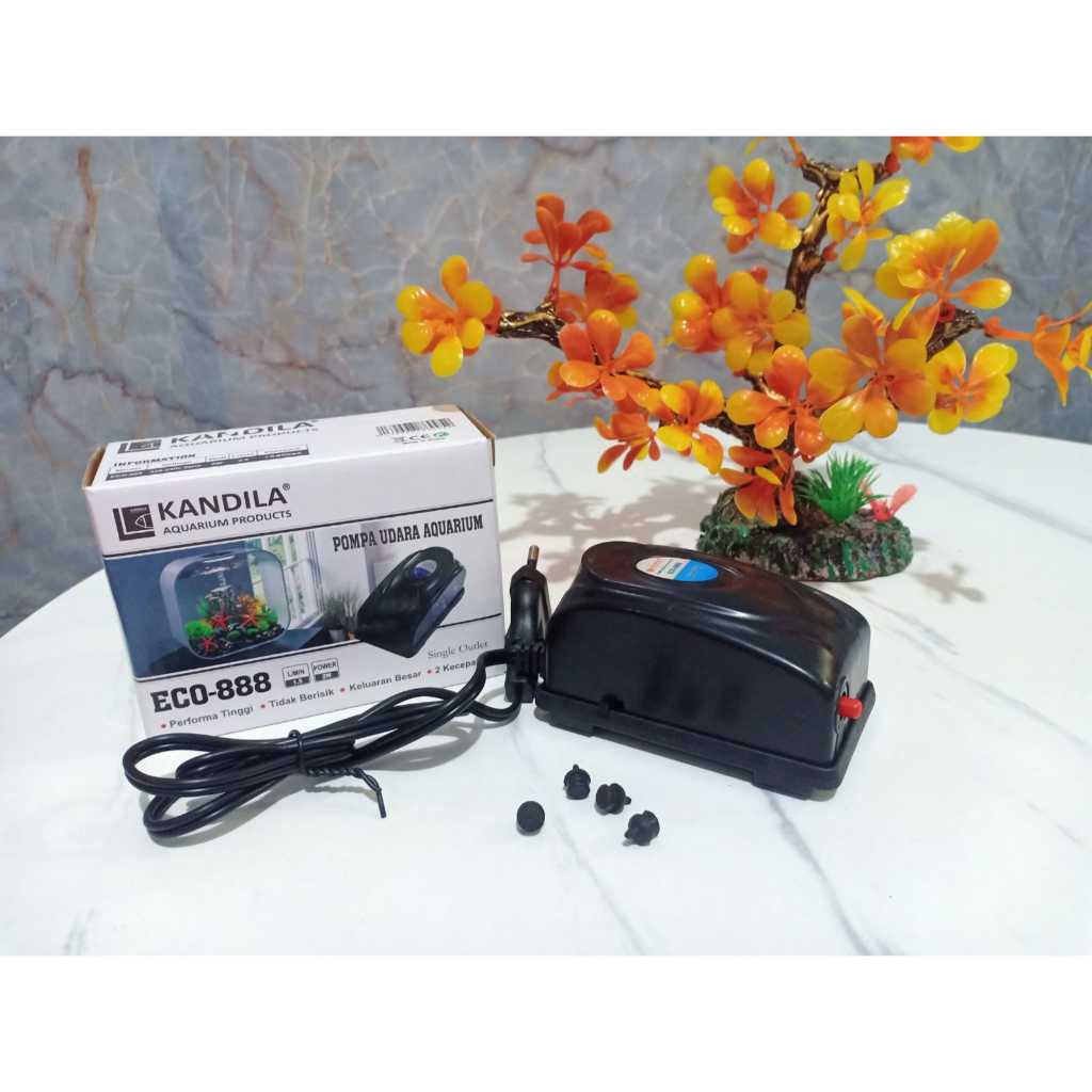 KANDILA eco 888 / KD 999Z Aquarium Air Pump Aerator 1 หลุม Aquarium Fish
