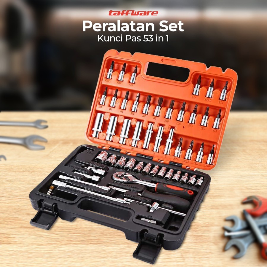 ชุดประแจ Taffia Professional Tools 53 in 1 - CR-V53 - ไม่มีสีราคาดีที่สุด