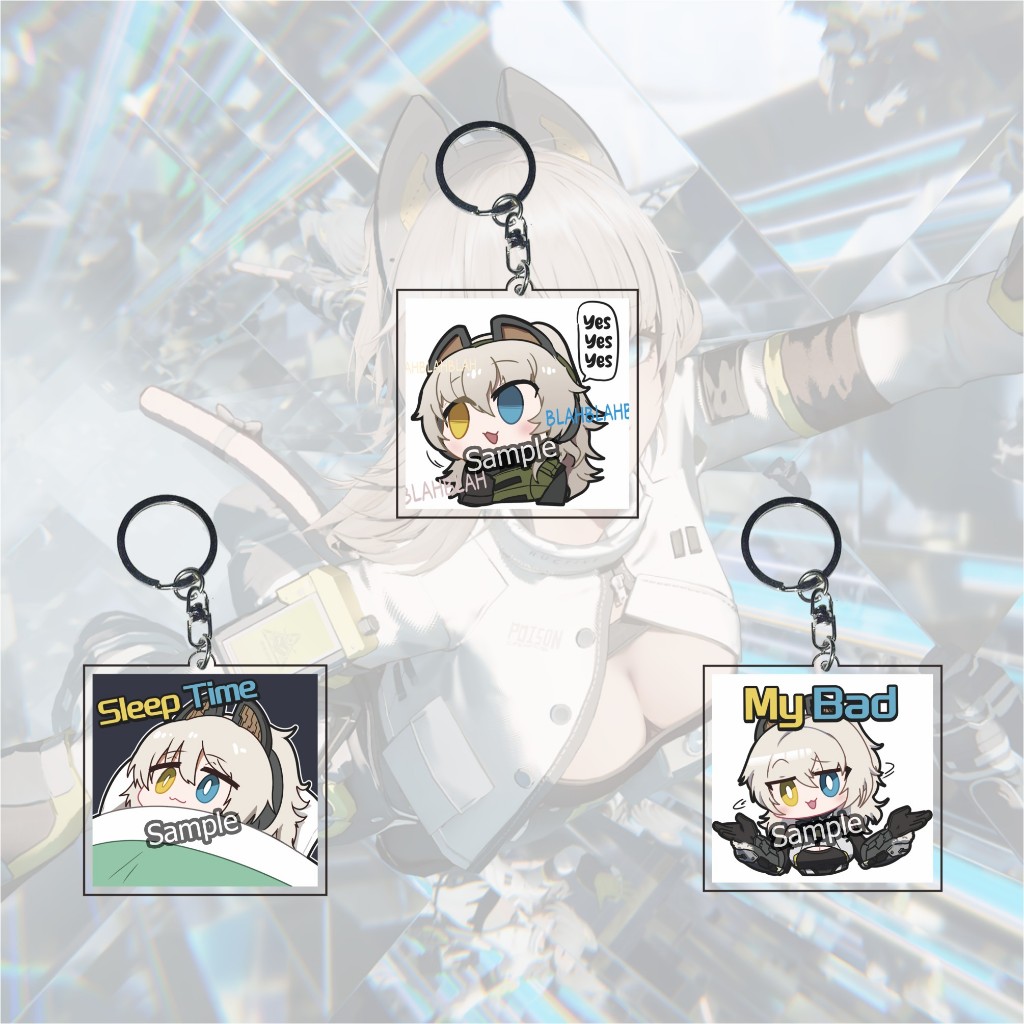 GANTUNGAN Peritya Exilium Girls Frontline 2 KeyChain - อะนิเมะเกม KeyChain - KeyChain - ของที่ระลึก 