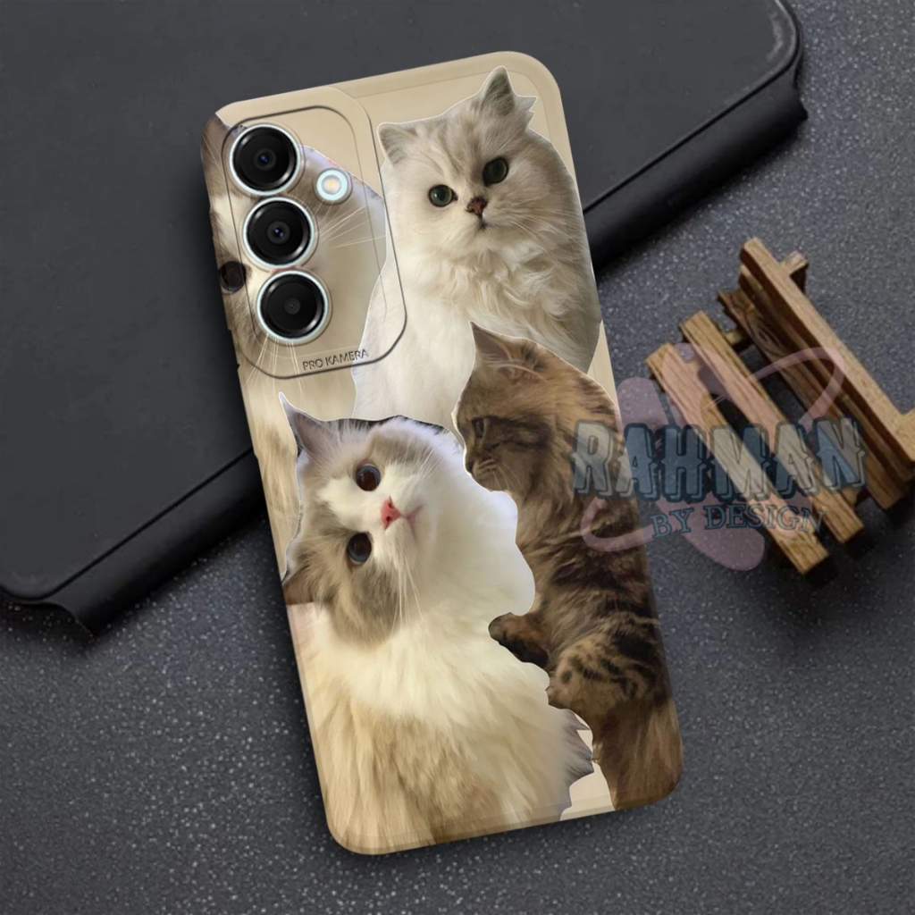 HP Softcase Samsung A16 - Pro Camera Bumper Protective Phone Silicone TPU Case Macaron Motif - Camer