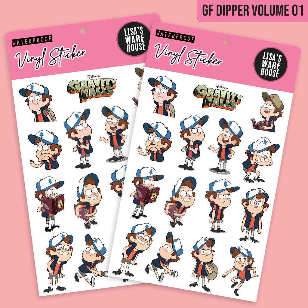 Gravity Falls Dipper Sticker เล่ม 01