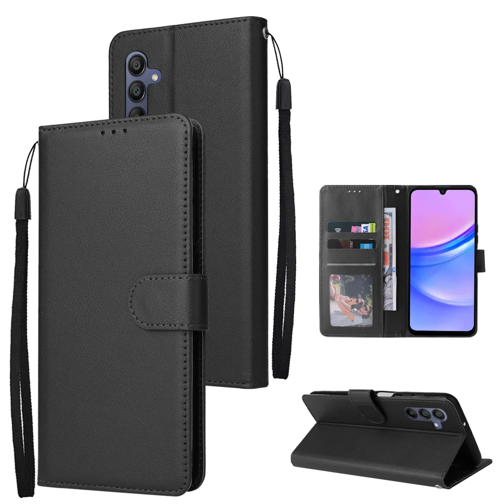Samsung A16 4G/5G Flip Cover Leather Case Book Cover Wallet Casing Hp Samsung A16 4G/5G