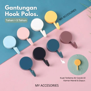 MY9991 Magic HOOK Tape (COLOR) Pengait Barang di Wall Dinding TEMBOK Alat Gantung For Office Kamar Mandi Toilet Dapur GANTUNGAN SERBAGUNA Stiker Tempel Kail Warna Holder HOOKS Key Kunci Mobil Motor Super Kuat Hanger Organizer decorative waterproof Murah