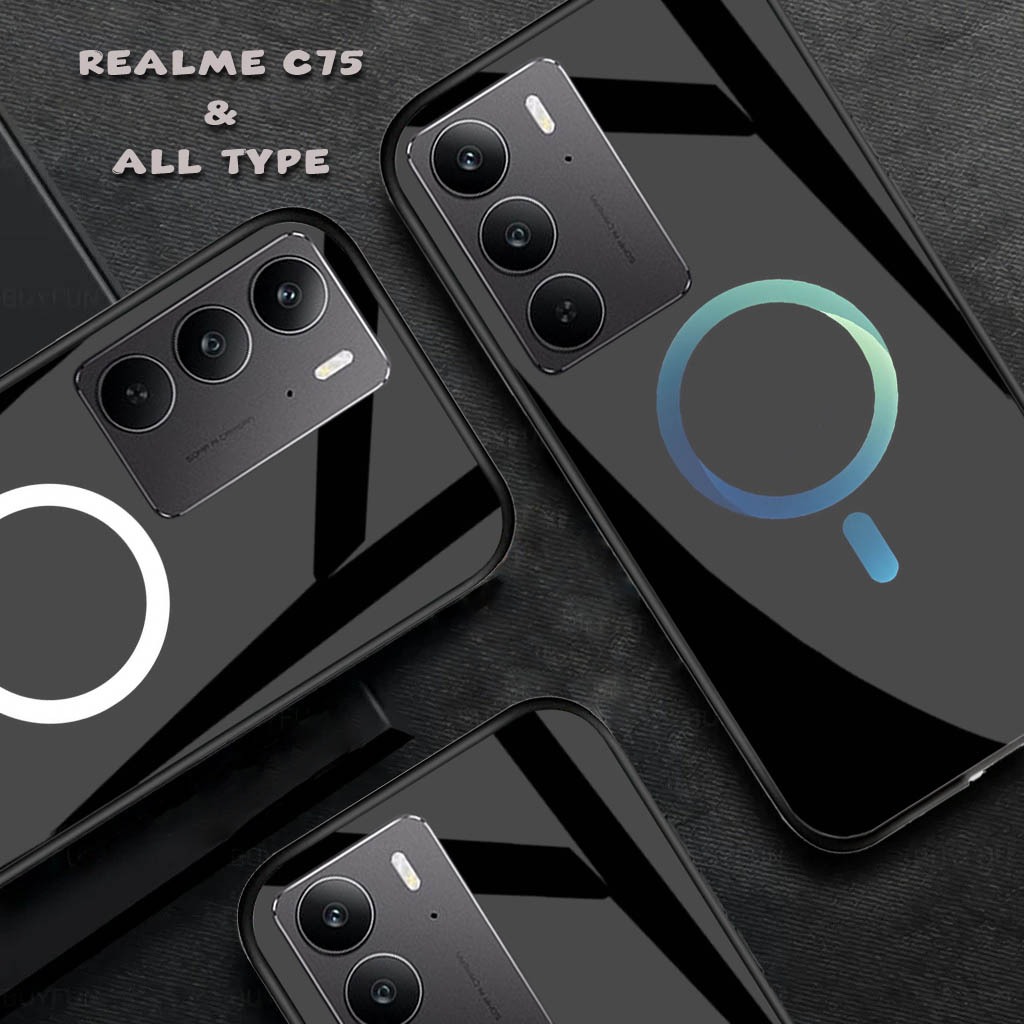 HP เคสโทรศัพท์ซิลิโคนเคลือบเงาสําหรับ - Realme C75 - เคส Realme C75 ล่าสุด - เคสโทรศัพท์ Realme C75 