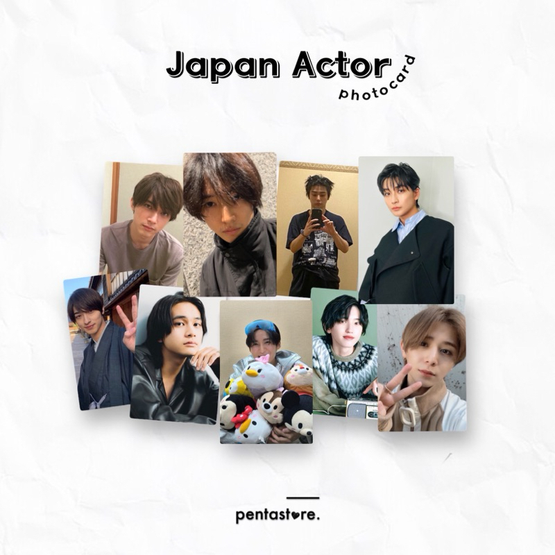 Japan Actor Photocard Ryusei Yokohama Fumiya Takashi Yamazaki Kento Ryo Yoshizawa Yamada Ren Meguro 