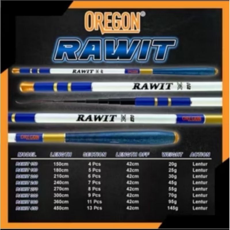 Oregon Rawit Pole - Oregon Rawit Straight 150/180/210/240