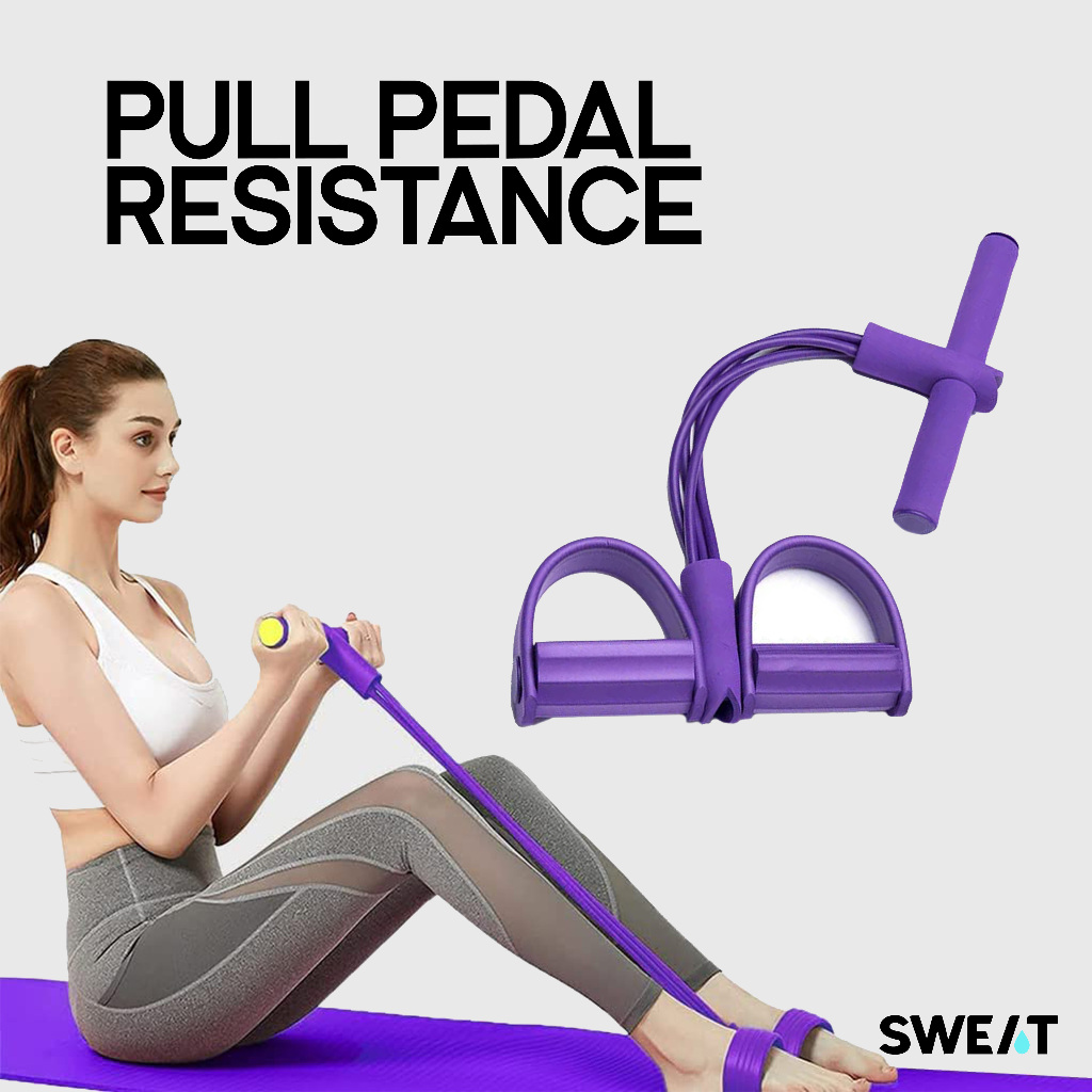เหงื่อ PEDAL PULLER RESISTANCE | อุปกรณ์ป้องกันกีฬา 4 หลอด ELASTIC STRAP