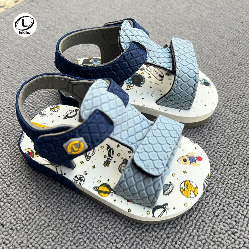 Baby Boy Comickids X Loklin Rocky Astronaut Space Baby Boy Sandals