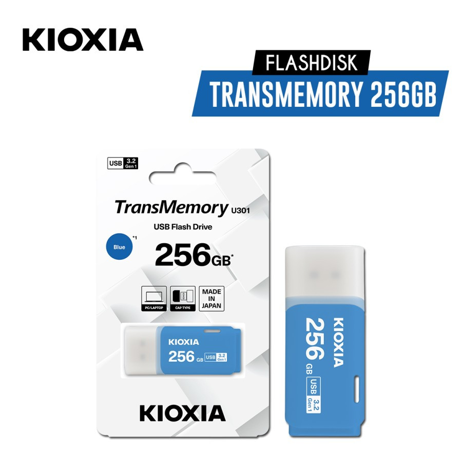 KIOXIA flashdisk 256GB U301 USB3.2 คุณภาพญี่ปุ่นแท้อย่างเป็นทางการรับประกัน 5 ปี