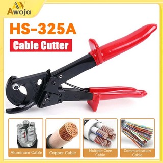 [ORIGINAL]Tang Potong Kabel HS-325A Alat Pemotong Kabel Manual Alat Potong Tembaga Ratcheting Ratchet Cable Cutter Tembaga Aluminium Tugas Berat Cable Wire Cutter Cutting Rang Max 240mm² CXW