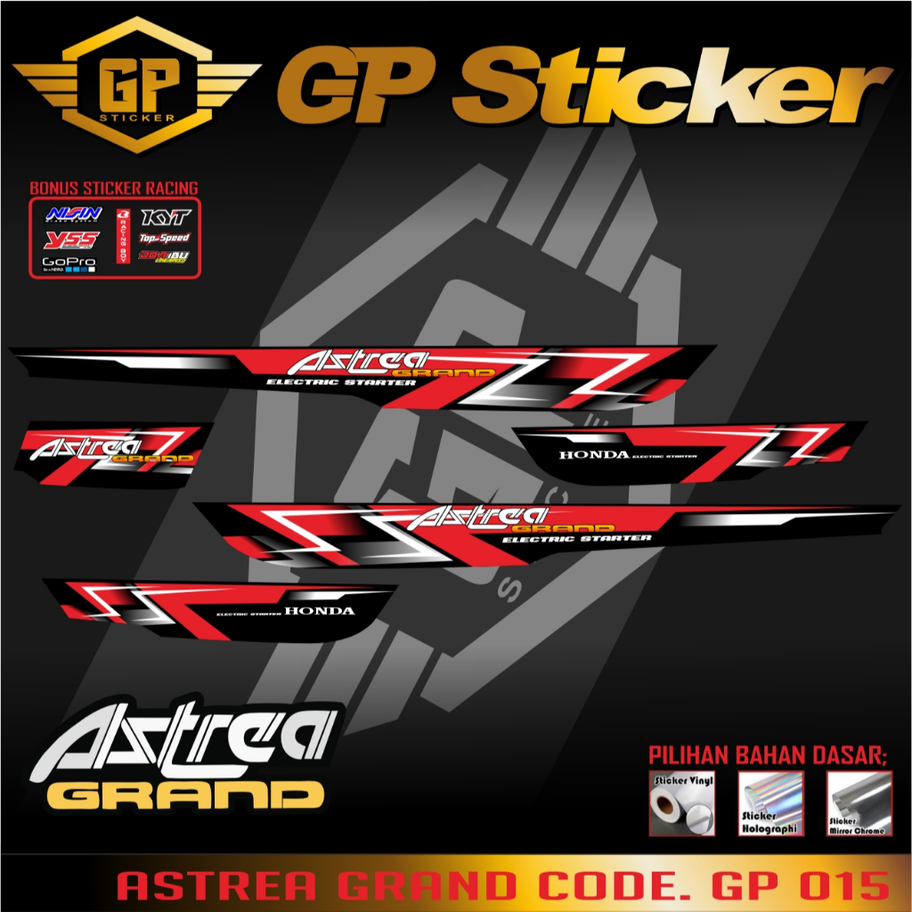 ASTREA GRAND STRIPING STICKER ASTREA GRAND STRIPING LEGEND สติ๊กเกอร์ ASTREA GP 015