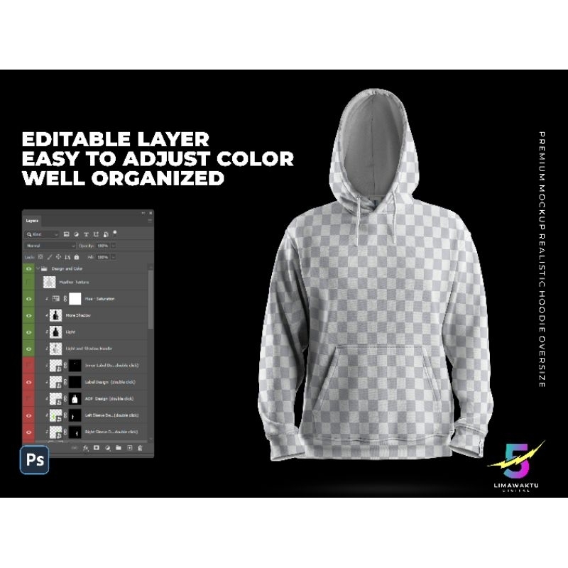 เสื้อฮู้ด MOCKUP OVERSIZE