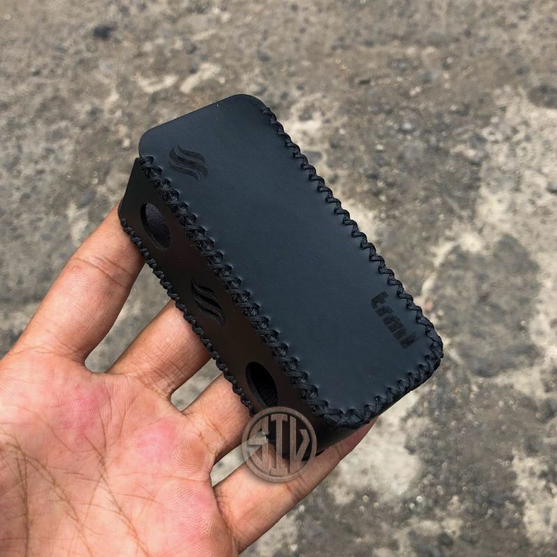 เคสหนัง T99 โลโก้หนังสังเคราะห์สีดําธรรมดาขั้นพื้นฐาน