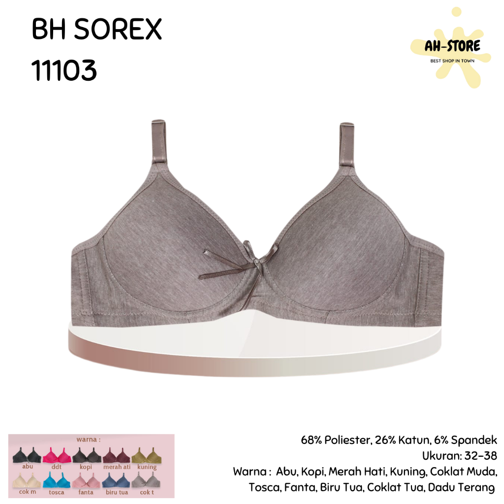 Sorex 11103 Melange BH / A Cup Wire Free Foam Bra 32-38 / Premium ชุดชั้นในสตรี - ANITA